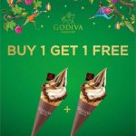 只有2天！GODIVA送上聖誕驚喜，巧克力霜淇淋買1送1~