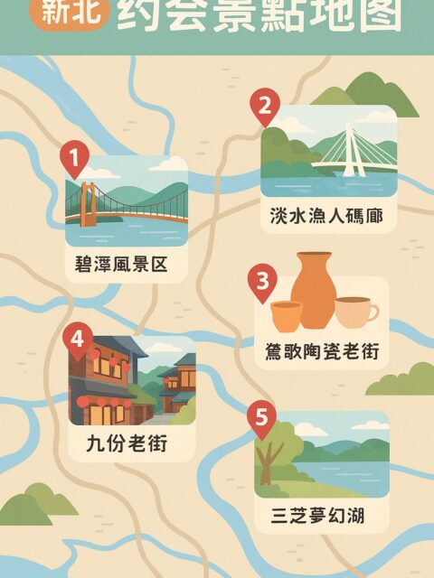 💕 新北情侶約會全攻略｜從早浪漫到晚，5種風格讓你們甜到心坎裡！